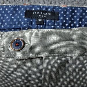 Ted Baker Dress Pants Mens Size 34 x31.5 Gray Beige